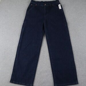 Gap Jeans Womens 27 4S Short 90s Loose Carpenter Mid Rise Stretch Denim Blue NWT